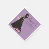 Serviette En Papier Beau Mariage Gown Silhouette (Coin)