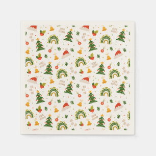 Serviette En Papier Beau Motif de Noël