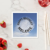 Serviette En Papier Beau nuage (En situation)