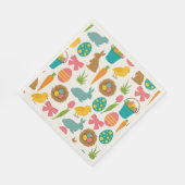 Serviette En Papier Beau papier motif à thème Pâques (Coin)