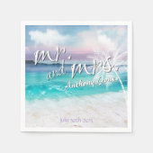 SERVIETTE EN PAPIER BEAU PAPIER TROPICAL OCEAN SOLEIL NAPKINS (Devant)
