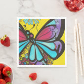 Serviette En Papier Beau Papillon (En situation)