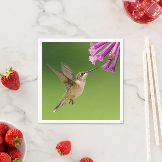 Serviette En Papier Beau Paysage Naturel Colibri (En situation)