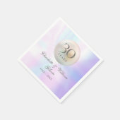 Serviette En Papier Beau Pearl 30e anniversaire de Mariage (Coin)