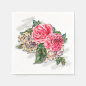 Serviette En Papier Beau Red Roses Papier Cocktail Napktail (Devant)
