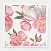 Serviette En Papier Beau Rose (Devant)