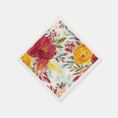 Serviette En Papier Beau Rose (Coin)