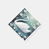 Serviette En Papier Beau Swan (Coin)