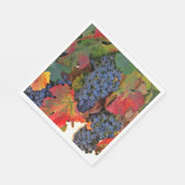Serviette En Papier Beau Vin à thème Automne Vignoble (Coin)