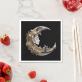 Serviette En Papier Beau visage dans la lune (En situation)