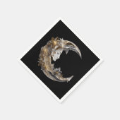 Serviette En Papier Beau visage dans la lune (Coin)