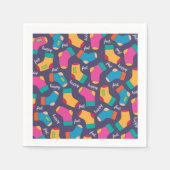 Serviette En Papier Beaucoup De Chaussettes En Papier (Devant)