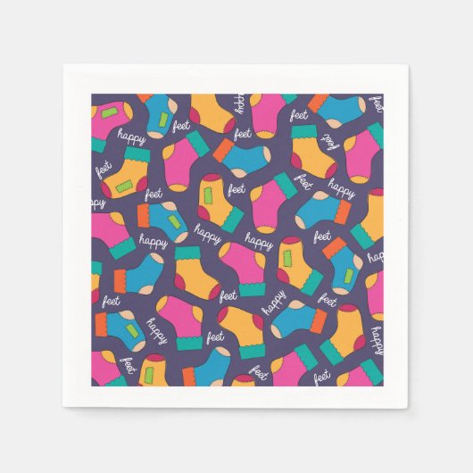 Serviette En Papier Beaucoup De Chaussettes En Papier (Devant)