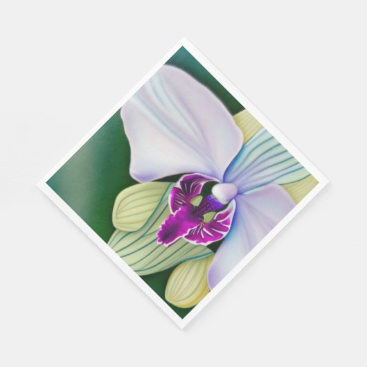 Serviette En Papier Beauté des orchidées (Coin)