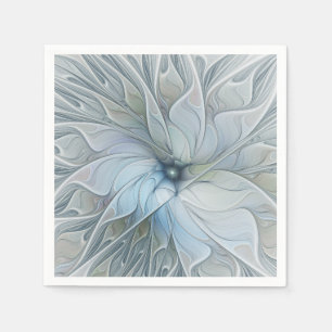 Serviette En Papier Beauté Élégante Fleur d'Art Abstrait Fractal Moder