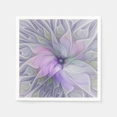 Serviette En Papier Beauté étonnante Fleur d'art Abstrait fractal mode (Devant)