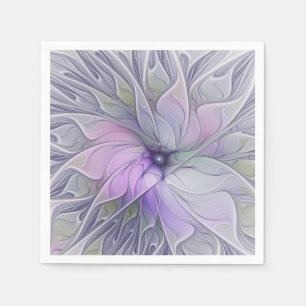 Serviette En Papier Beauté étonnante Fleur d'art Abstrait fractal mode