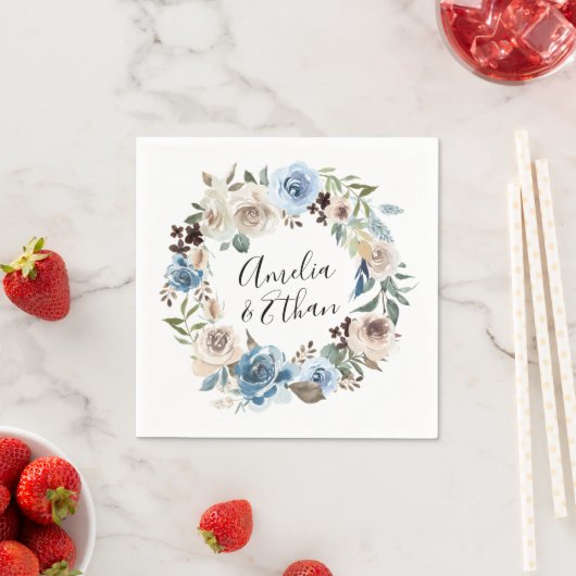 Serviette En Papier Beauté florissante | Mariage personnalisé (En situation)