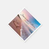 Serviette En Papier Beauté Mariage d'été (Coin)