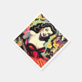 Serviette En Papier Beauté Vampire Pin-up (Coin)