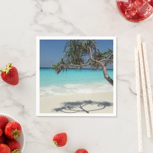 Serviette En Papier Beautiful Tropical Beach (En situation)