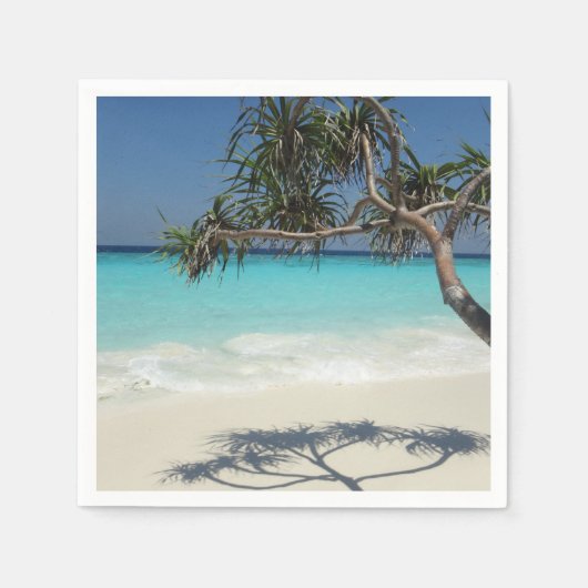 Serviette En Papier Beautiful Tropical Beach (Devant)