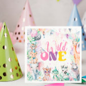 Serviette En Papier Beaux Animaux Safari Sauvage Un Anniversaire