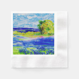 Serviette En Papier beaux bluebonnets