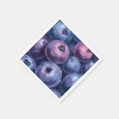 Serviette En Papier Beaux myrtilles | Peinture de fruits (Coin)