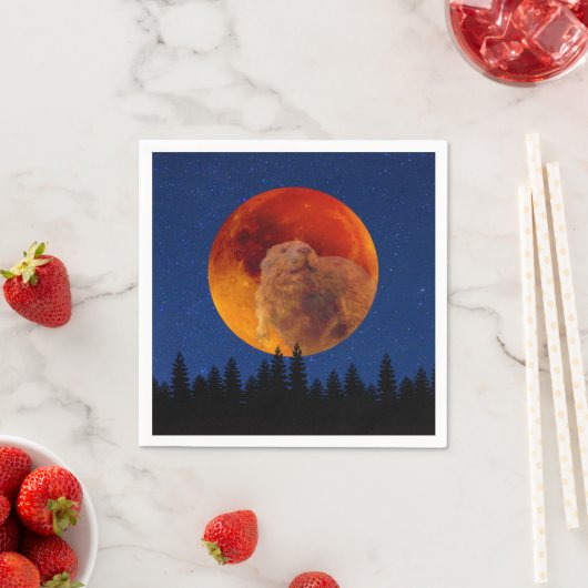 Serviette En Papier Beaver Moon en novembre (En situation)