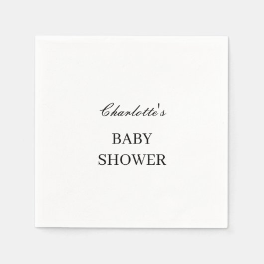 Serviette En Papier Bébé (Devant)