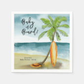 Serviette En Papier Bébé à bord du Baby shower (Devant)