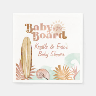 Serviette En Papier Bébé à bord Plaque en papier Baby shower