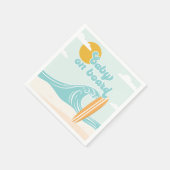 Serviette En Papier Bébé à bord Surf Beach Baby shower (Coin)