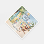 Serviette En Papier Bébé À Bord Surfboard Teddy Bear Baby shower (Coin)