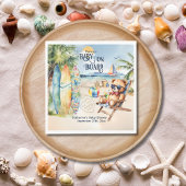 Serviette En Papier Bébé À Bord Surfboard Teddy Bear Baby shower