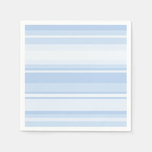 Serviette En Papier Bébé à rayures bleues