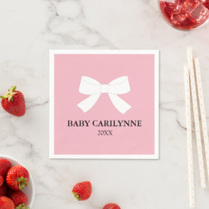 Serviette En Papier BÉBÉ Aimer Douche rose serviettes personnalisées