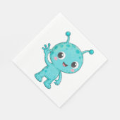 Serviette En Papier Bébé Alien Espace Monstre Mignon (Coin)