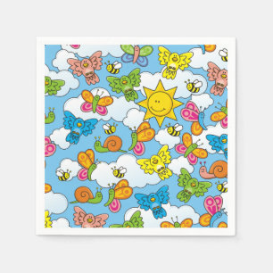 Serviette En Papier Bébé Animaux Arrière - plan