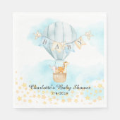 Serviette En Papier Bébé Animaux Chaud Air Balloon Douche Papier servi (Devant)