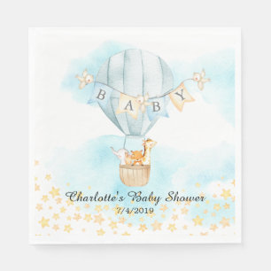 Serviette En Papier Bébé Animaux Chaud Air Balloon Douche Papier servi