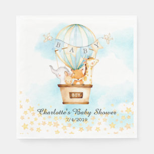 Serviette En Papier Bébé Animaux Chaud Air Balloon Douche Papier servi
