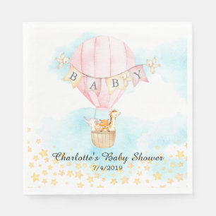 Serviette En Papier Bébé Animaux Chaud Air Balloon Douche Papier servi
