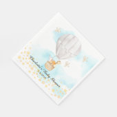 Serviette En Papier Bébé Animaux Chaud Air Balloon Douche Papier servi (Coin)
