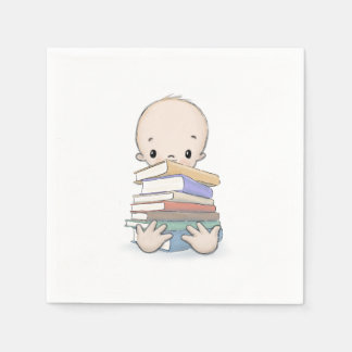 Serviette En Papier Bébé Avec Livres Enseignant Douche
