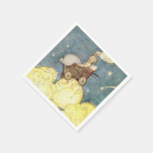 Serviette En Papier Bébé Aventures avec papier lune (Coin)
