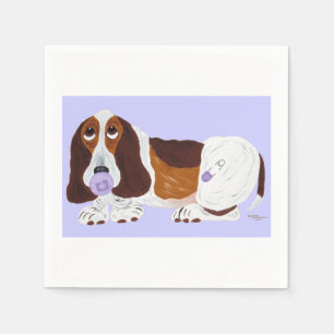Serviette En Papier Bébé Basset Hound