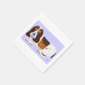 Serviette En Papier Bébé Basset Hound  (Coin)