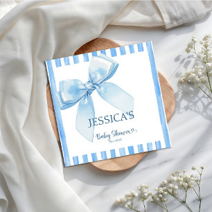Serviette En Papier Bébé Bébé Bleu Bienvenue au déjeuner